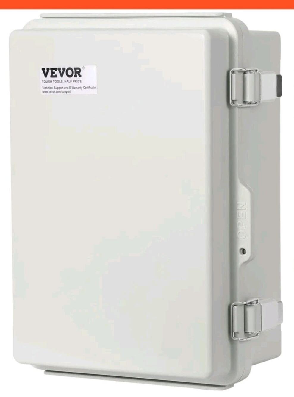 VEVOR Outdoor Junction Box 11.81x7.87x7.08 in ABS Plastic Electrical Enclosure
